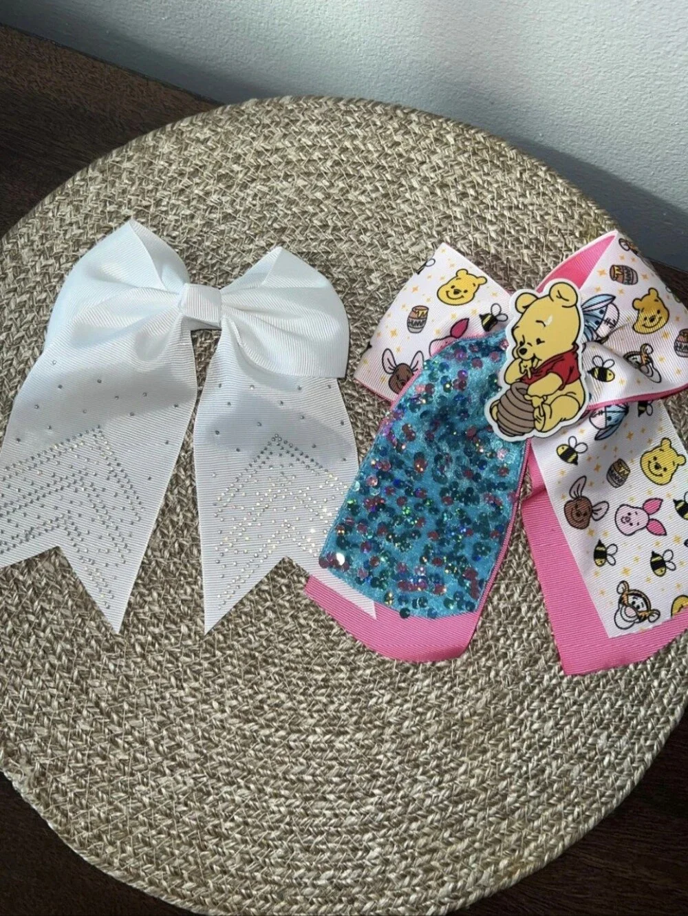 Handmade Set of 2 Hair Bows for Girls. Hair Accessories. Hair Clips. Hair Bows.